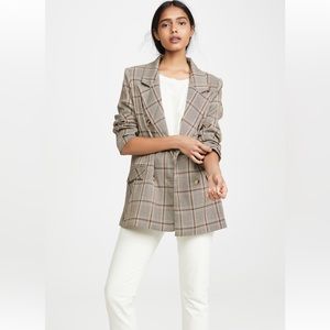 Lioness Don Jacket /Blazer, Beige Check, Size XL